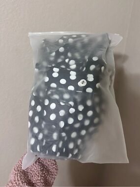 Black Polka Dot Dress - White Dots